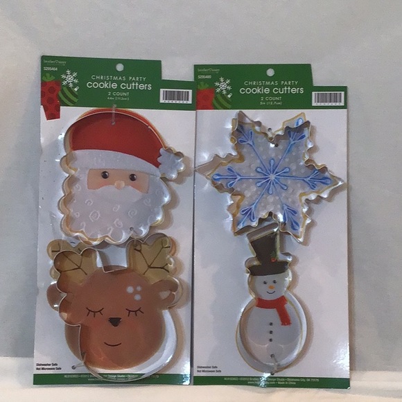 💕NIP💕 large metal Christmas cookie cutters - Picture 1 of 5